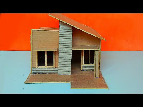 Miniatur Rumah Minimalis Dari Kardus - KibrisPDR