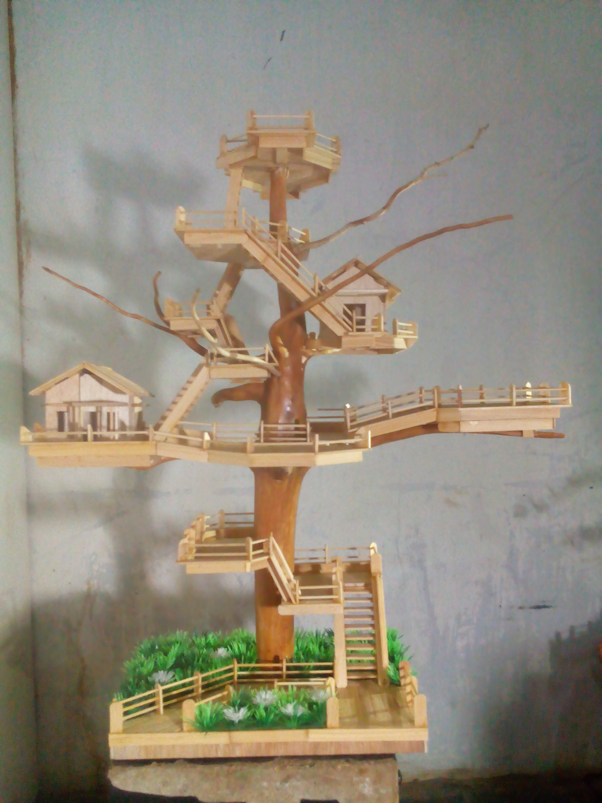 Detail Miniatur Rumah Pohon Dari Bambu Nomer 13