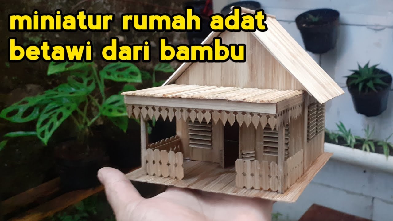 Detail Miniatur Rumah Pohon Dari Bambu Nomer 38