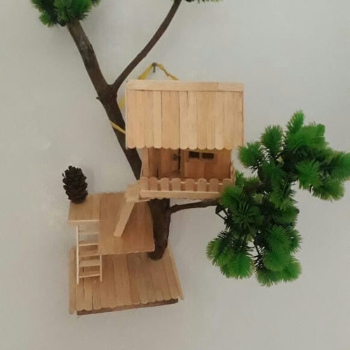 Detail Miniatur Rumah Pohon Dari Bambu Nomer 6