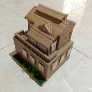 Detail Miniatur Rumah Tingkat Dari Kardus Nomer 57