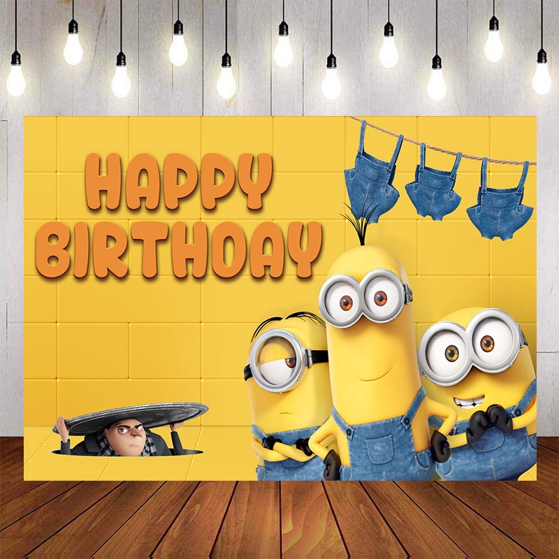 Detail Minion Birthday Background Nomer 4