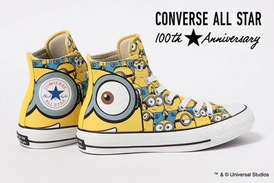 Detail Minion Converse Shoes Ebay Nomer 41