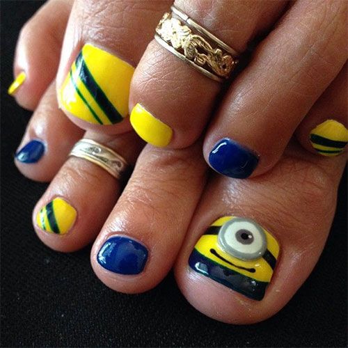 Detail Minion Nail Art Stickers Nomer 27