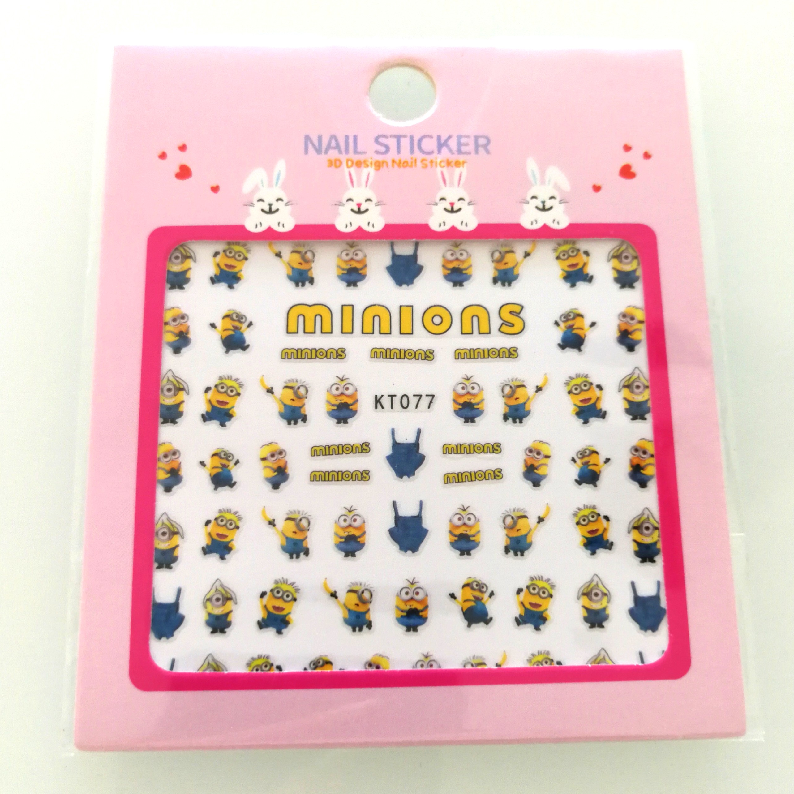 Detail Minion Nail Art Stickers Nomer 33