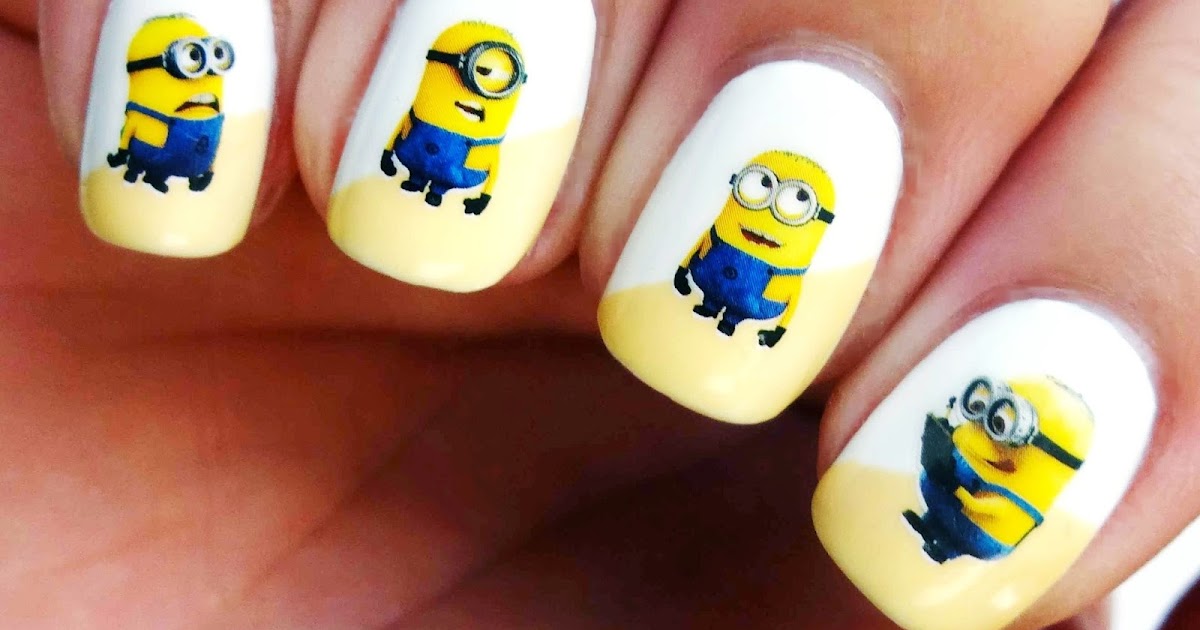 Detail Minion Nail Art Stickers Nomer 54