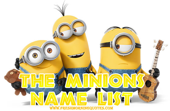Detail Minion Names And Pictures Nomer 19