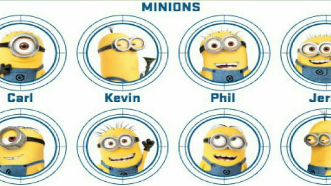 Detail Minion Names And Pictures Nomer 3