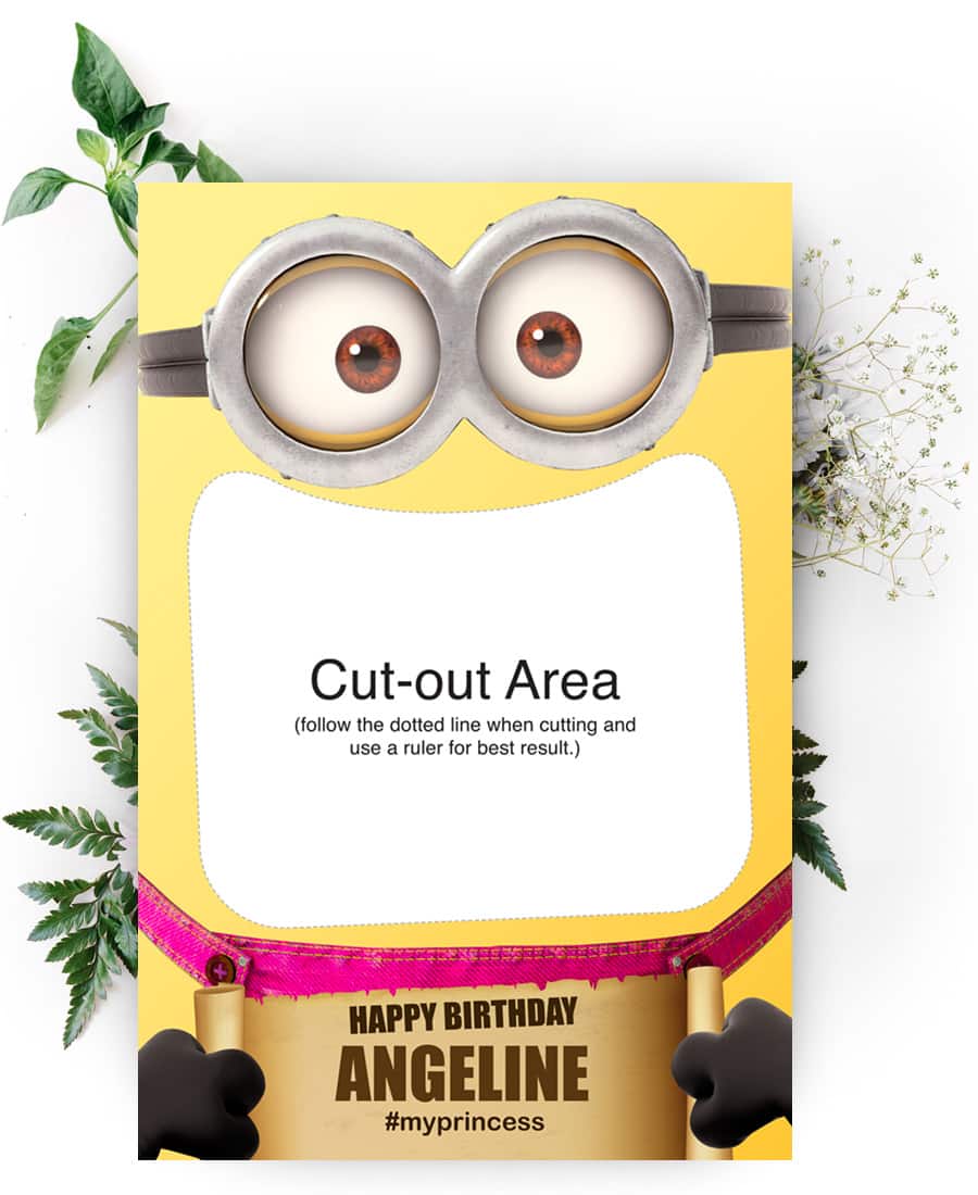 Detail Minion Photo Booth Frame Nomer 16