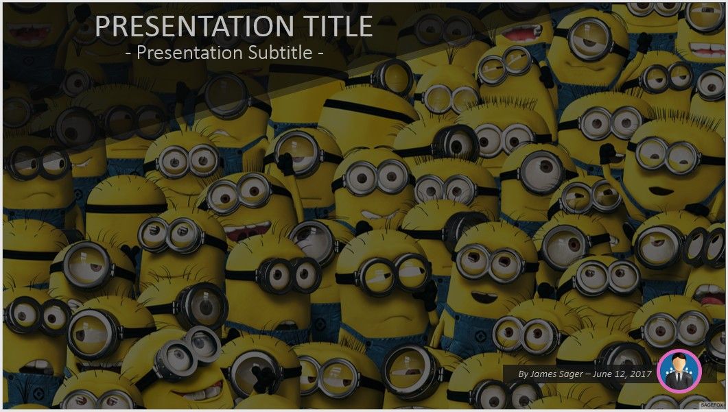 Detail Minion Powerpoint Templates Nomer 11