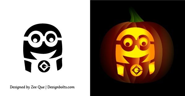 Minion Pumpkin Painting Template - KibrisPDR