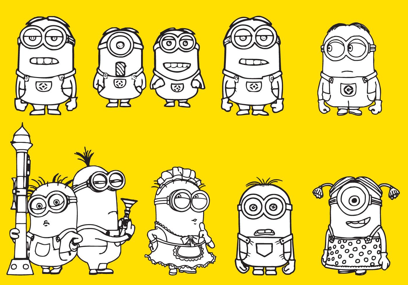 Detail Minion Vector Image Nomer 46