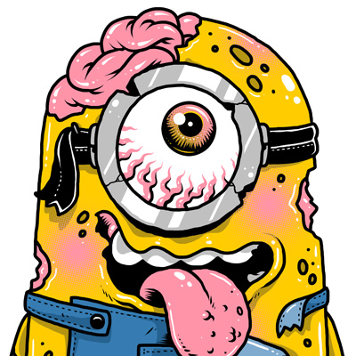 Detail Minion Zombie Vector Nomer 2