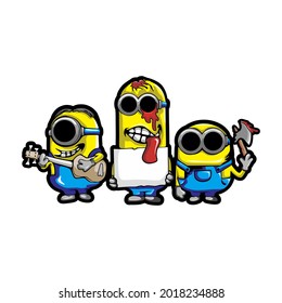 Detail Minion Zombie Vector Nomer 20