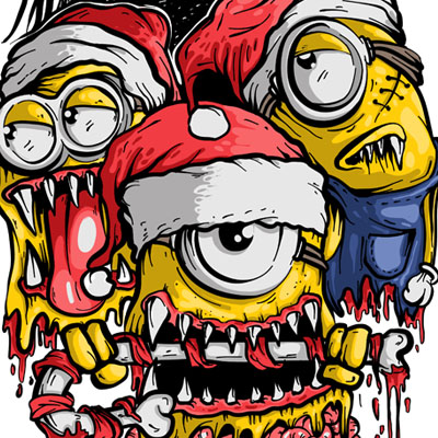 Detail Minion Zombie Vector Nomer 3