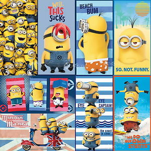 Detail Minions Bath Towel Nomer 4