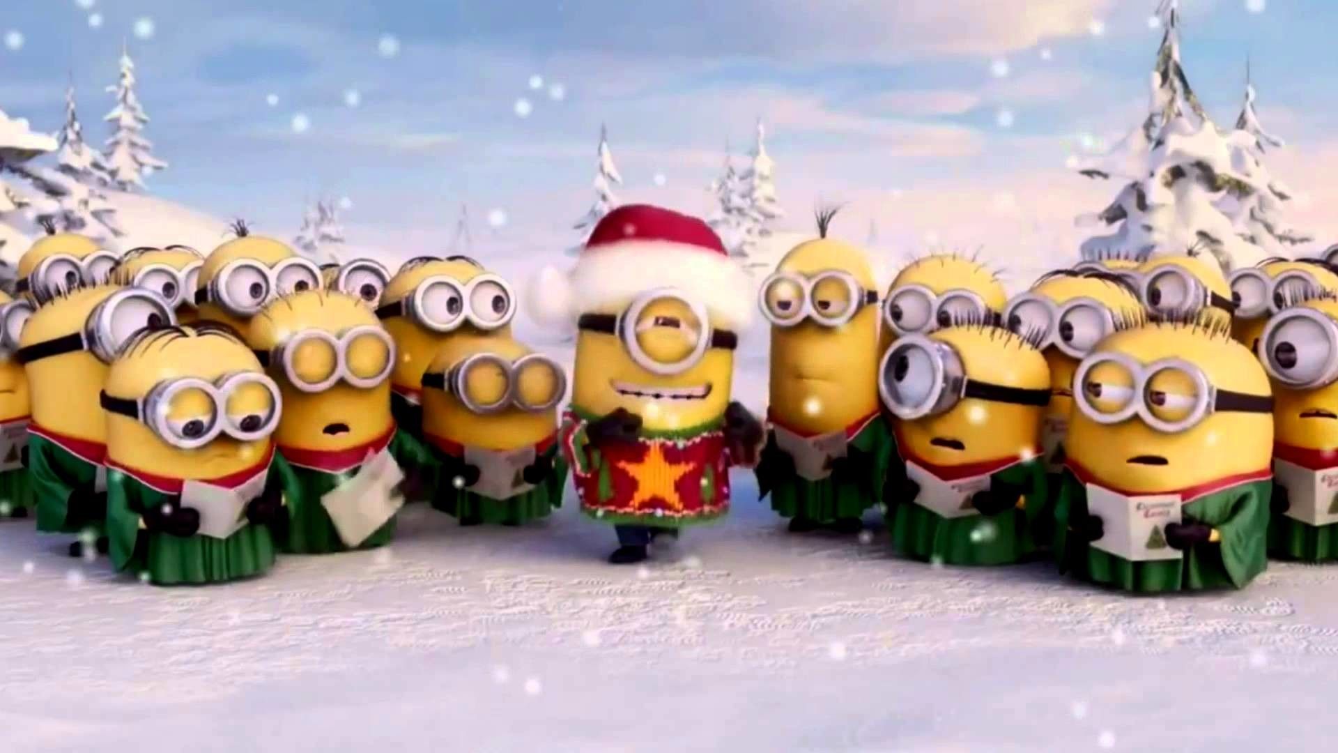 Detail Minions Christmas Wallpaper Nomer 11