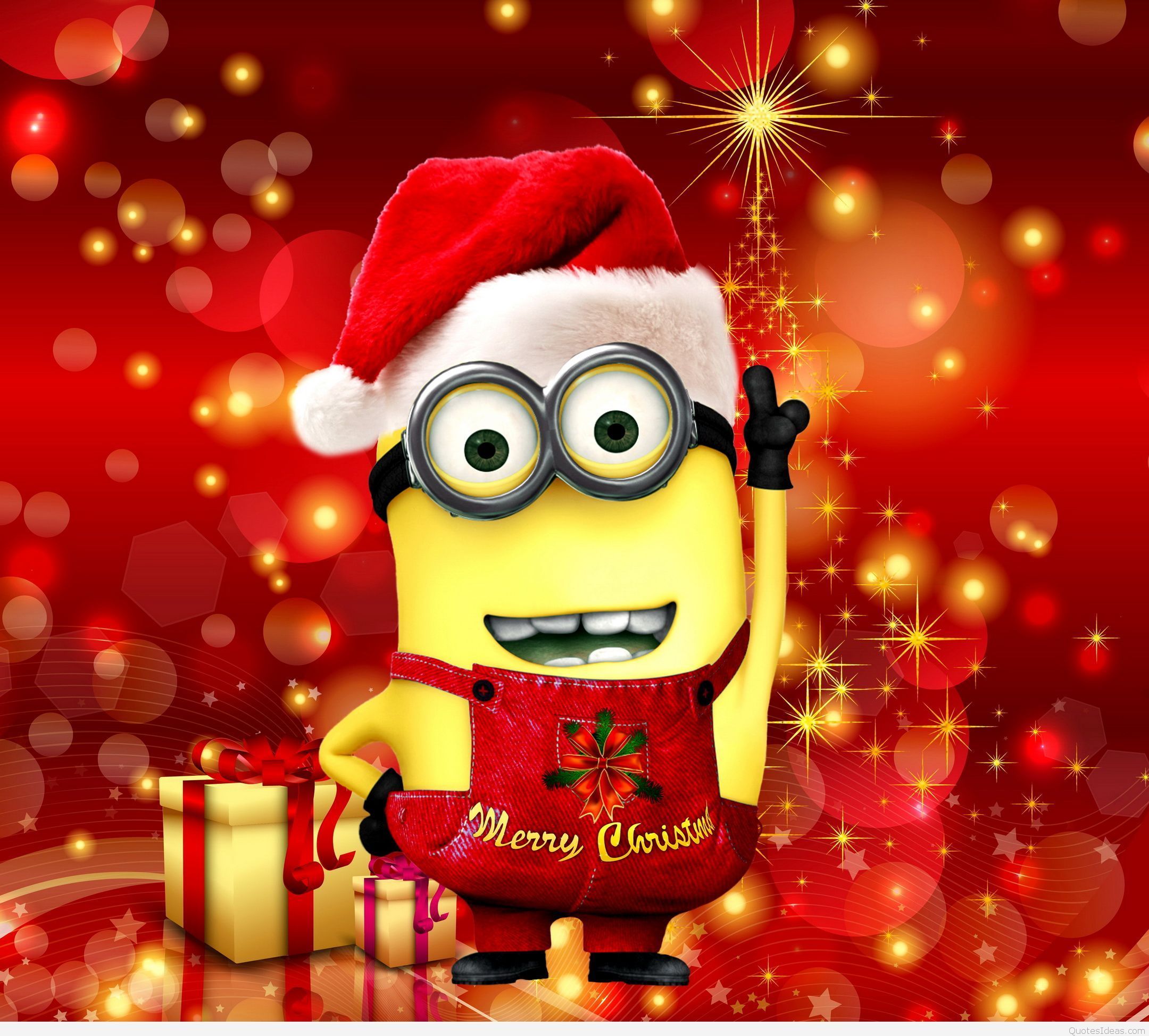 Detail Minions Christmas Wallpaper Nomer 3