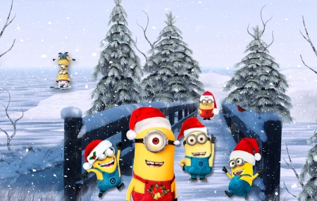 Detail Minions Christmas Wallpaper Nomer 38