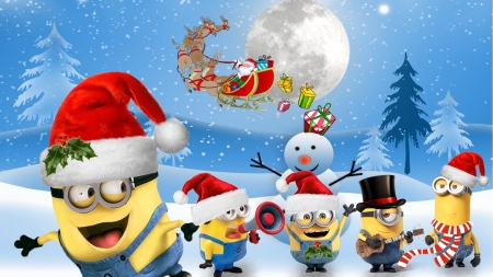 Detail Minions Christmas Wallpapers Nomer 12