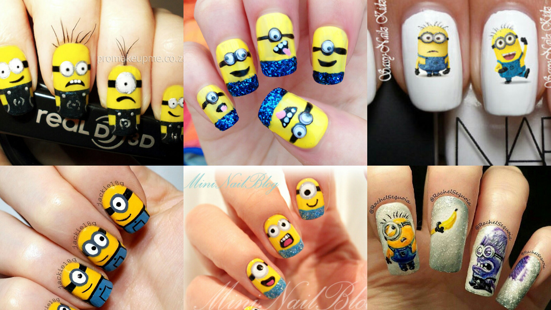 Detail Minions Nail Art Design Nomer 21