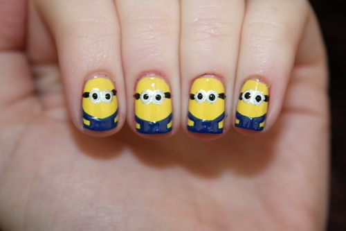 Detail Minions Nails Design Nomer 10