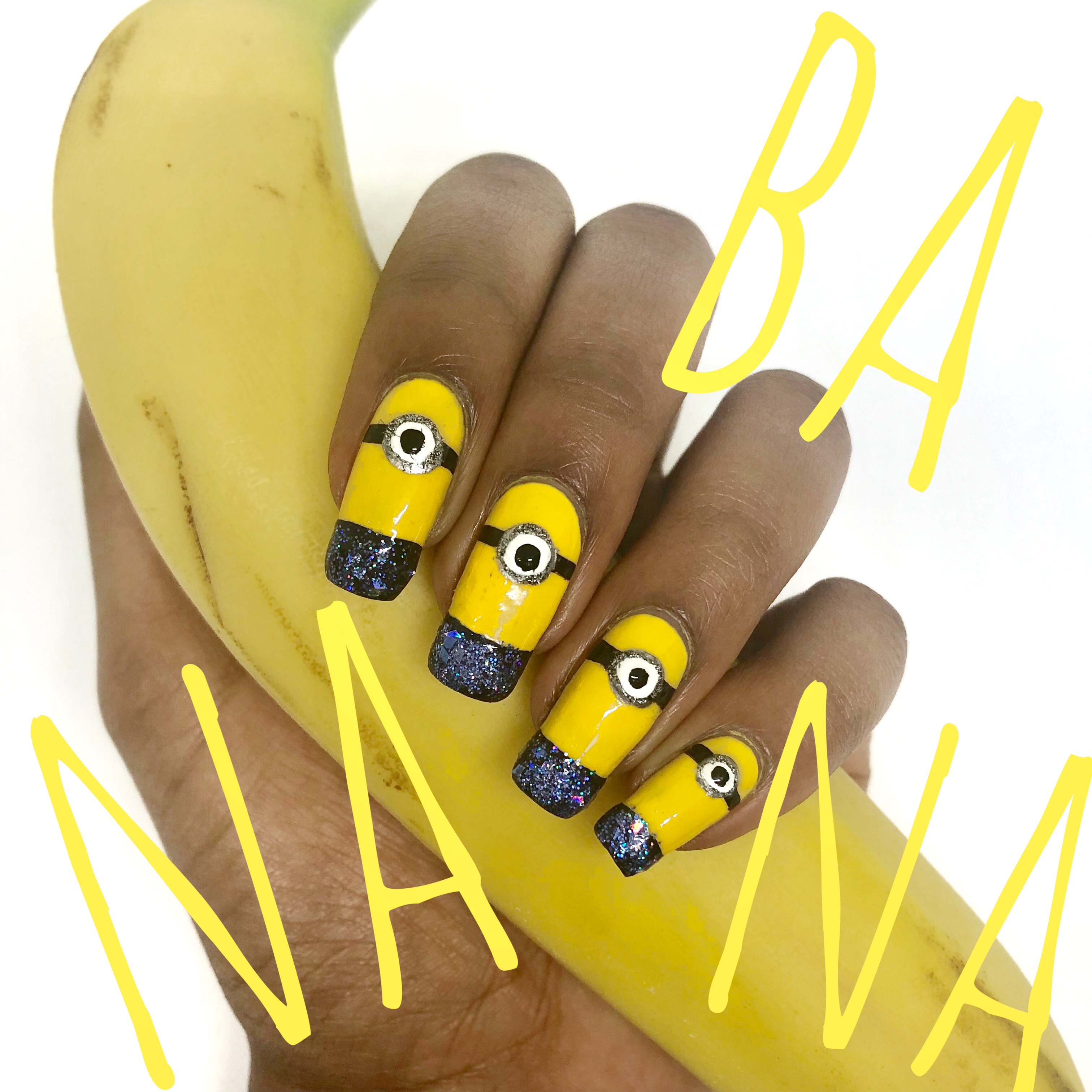 Detail Minions Nails Design Nomer 26