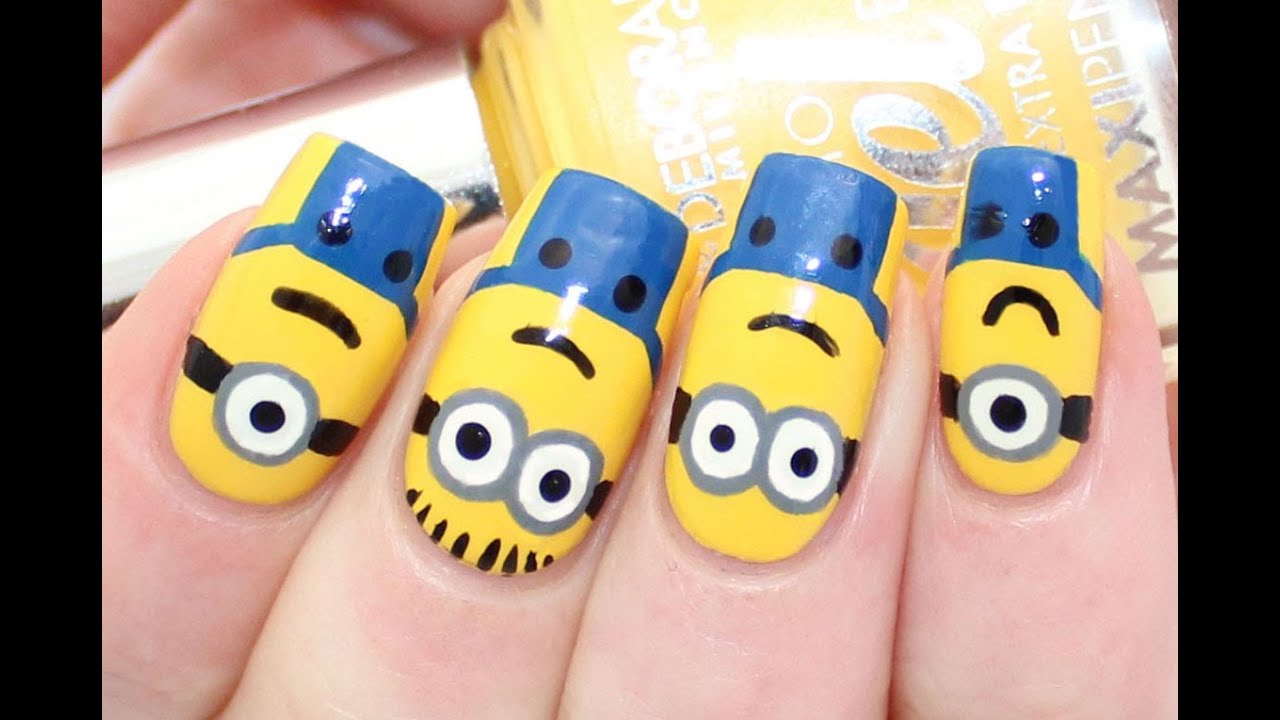 Detail Minions Nails Design Nomer 5