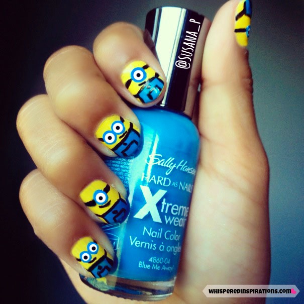 Detail Minions Nails Design Nomer 42