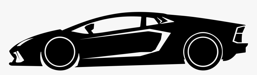 Lamborghini Clipart Black And White - KibrisPDR
