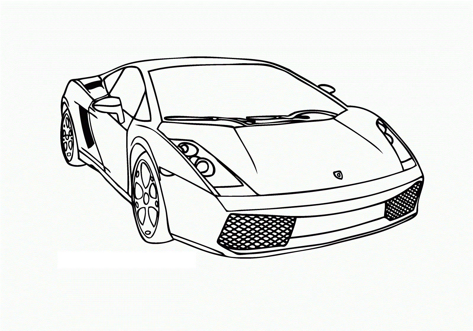 Detail Lamborghini Clipart Black And White Nomer 3