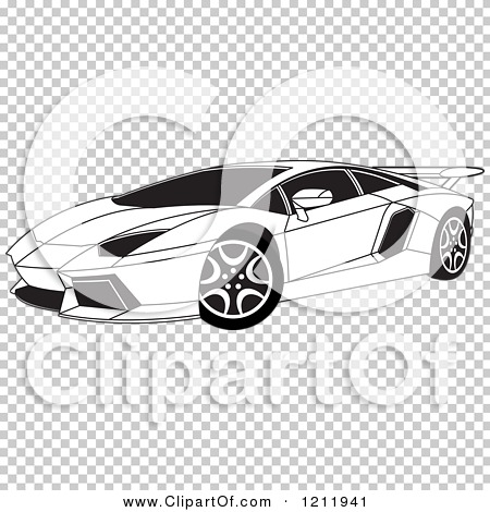 Detail Lamborghini Clipart Black And White Nomer 31