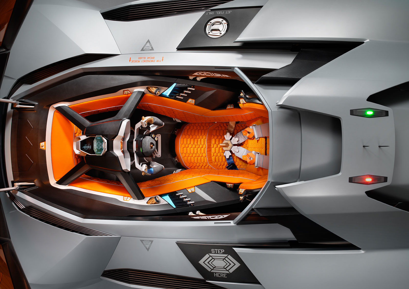 Detail Lamborghini Egoista Interior Nomer 5