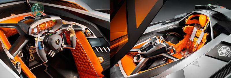 Detail Lamborghini Egoista Interior Nomer 42