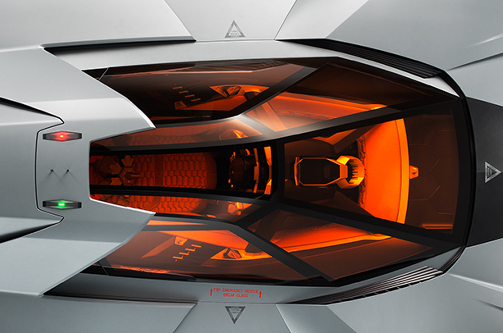 Detail Lamborghini Egoista Interior Nomer 52