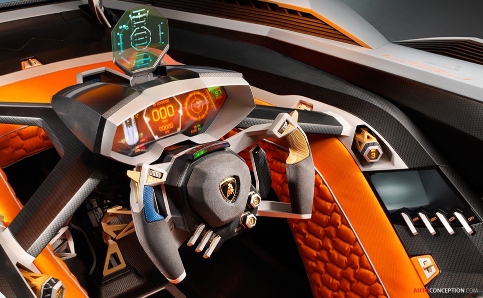 Detail Lamborghini Egoista Interior Nomer 9