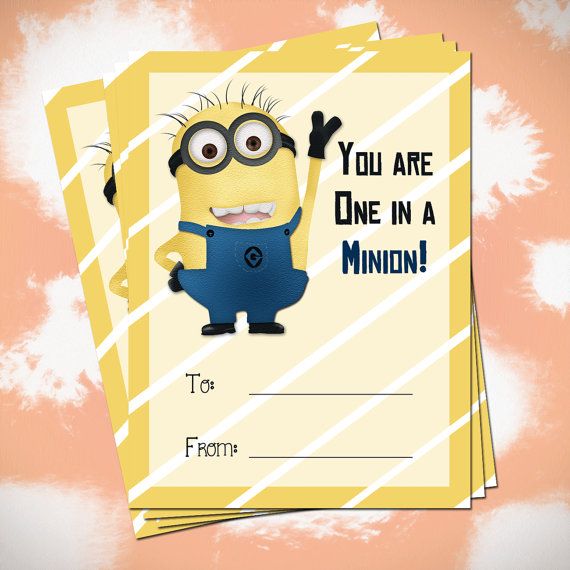 Detail Minions Valentines Day Card Nomer 8