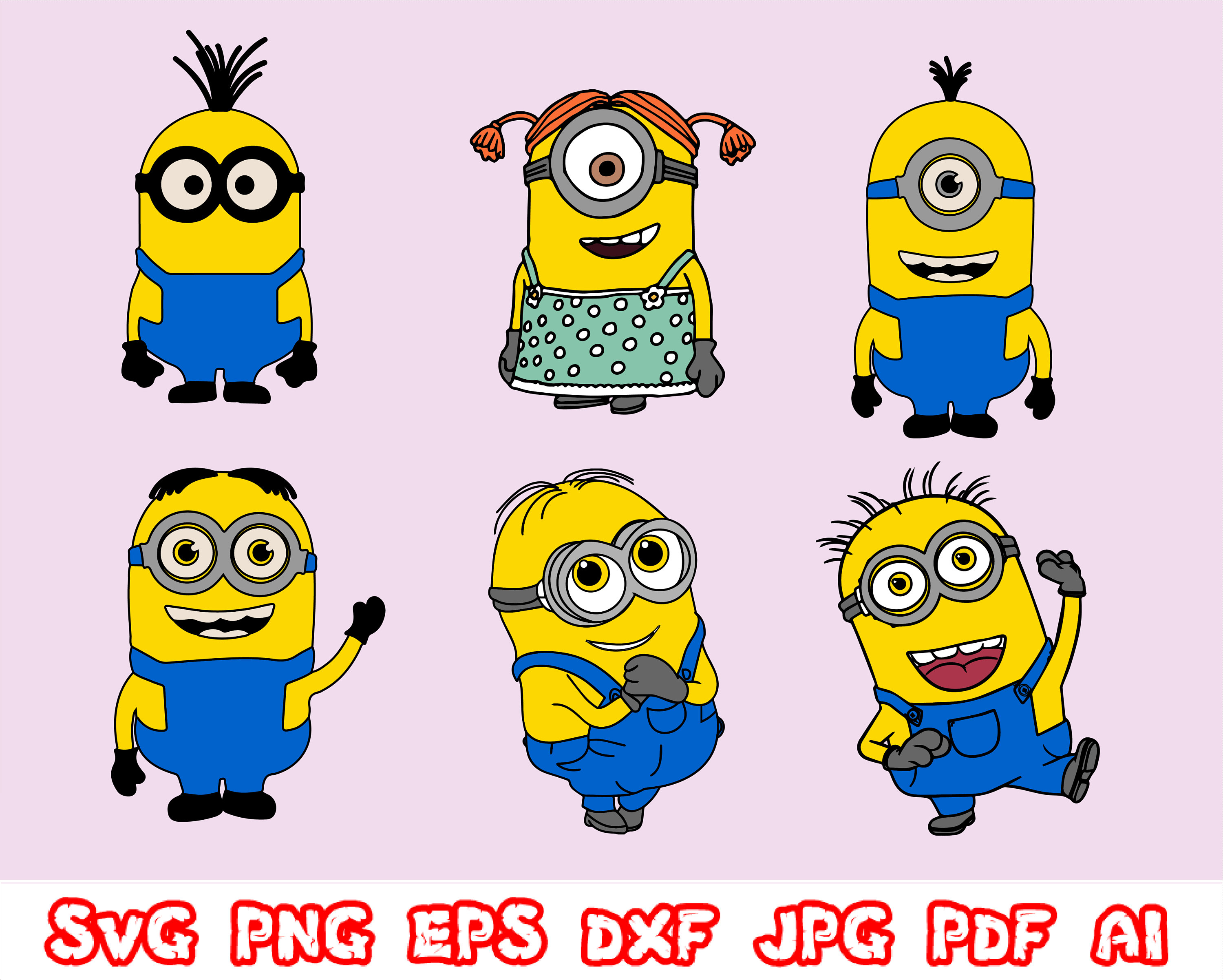 Detail Minions Vector Image Nomer 52