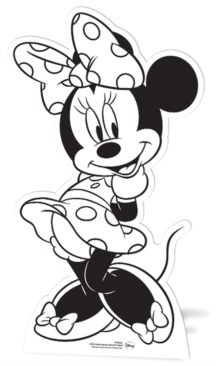 Minnie Mouse Black And White - KibrisPDR