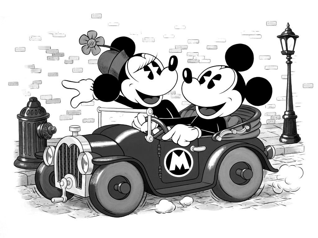 Detail Minnie Mouse Black And White Nomer 50