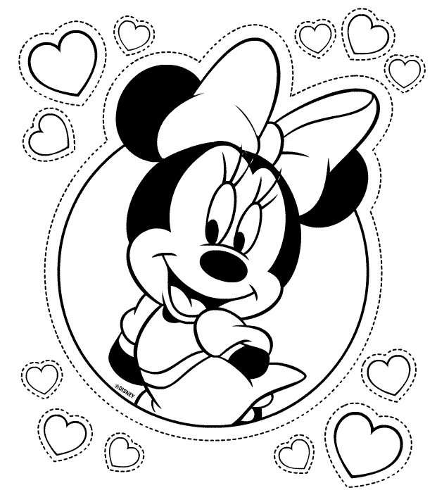 Detail Minnie Mouse Black And White Nomer 9