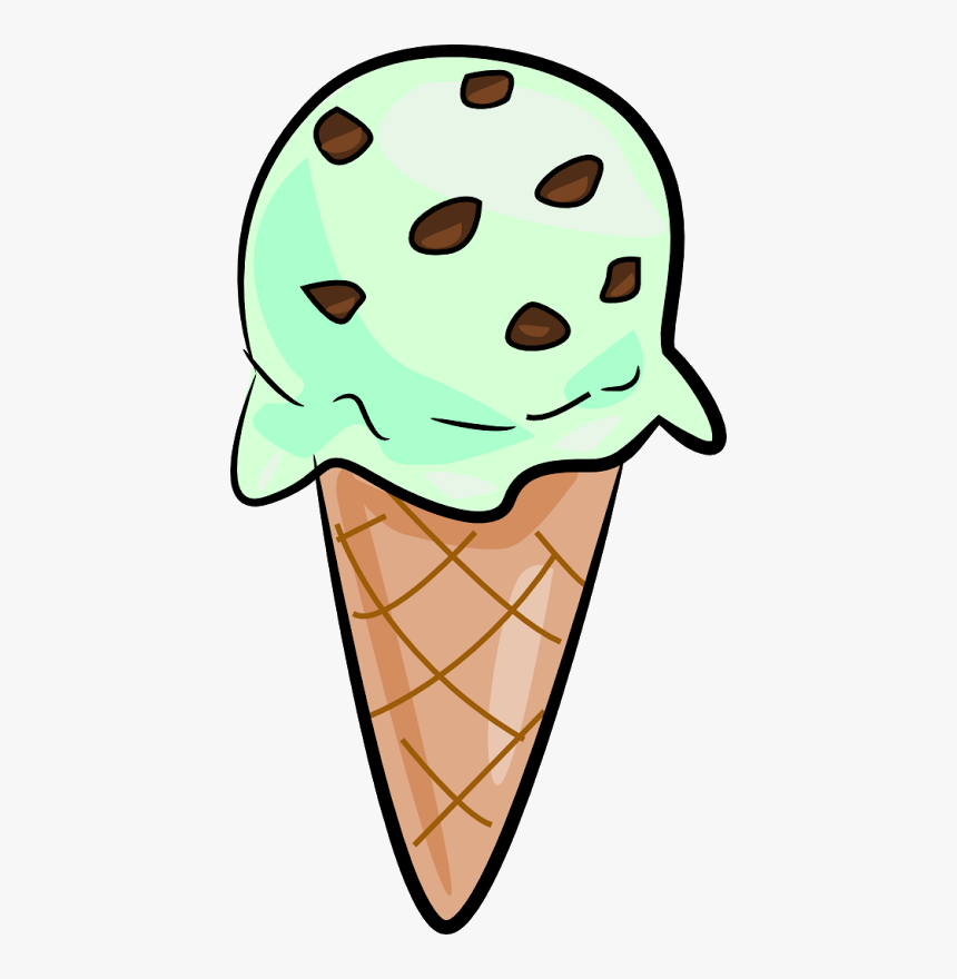 Detail Mint Chocolate Chip Ice Cream Clipart Nomer 3
