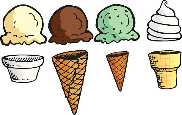 Detail Mint Chocolate Chip Ice Cream Clipart Nomer 47
