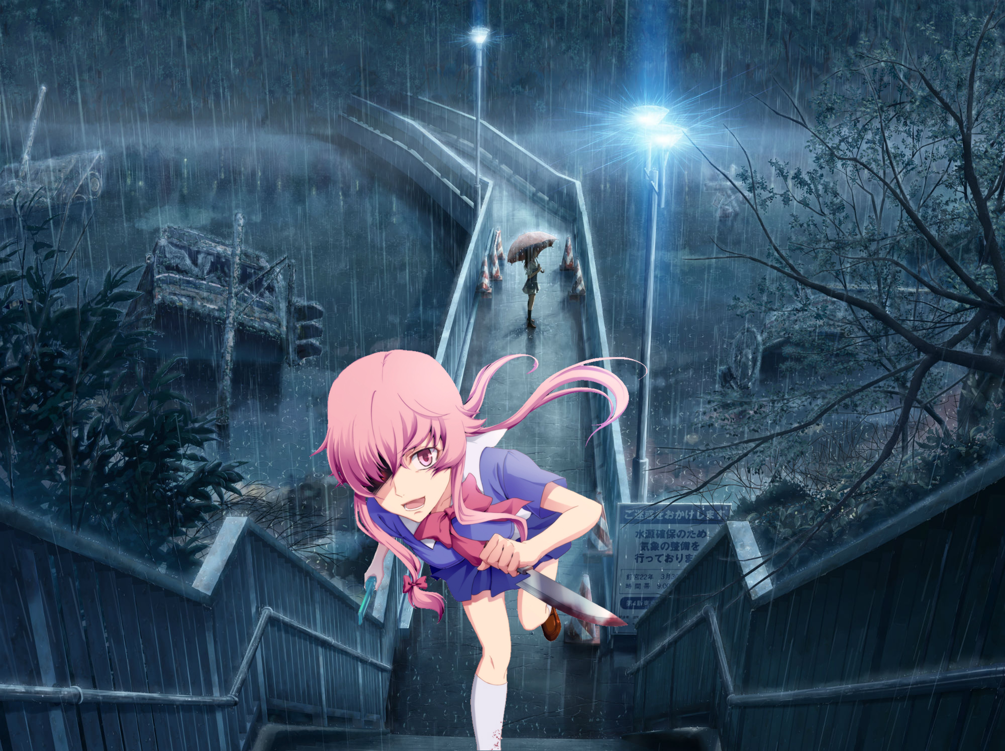 Detail Mirai Nikki Wallpaper Nomer 25