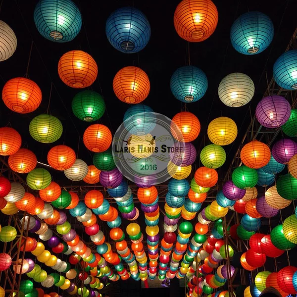 Detail Lampion Bulat Nomer 45