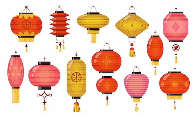 Detail Lampion China Vector Nomer 15