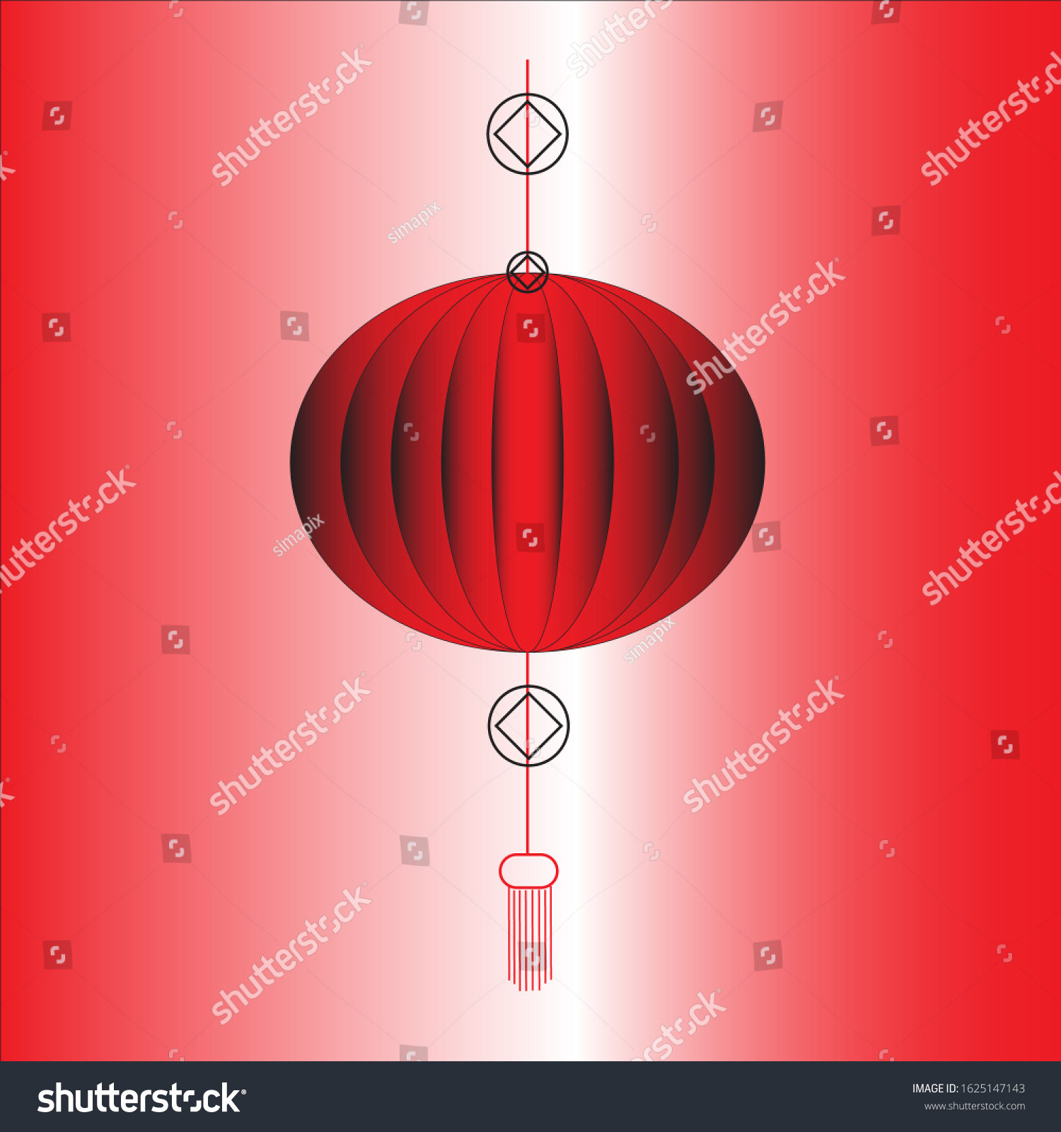 Detail Lampion China Vector Nomer 25