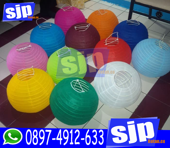 Detail Lampion Warna Warni Nomer 20