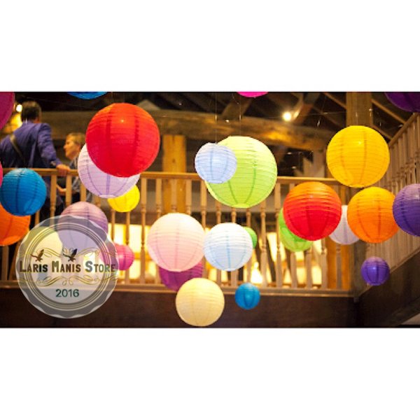 Detail Lampion Warna Warni Nomer 50