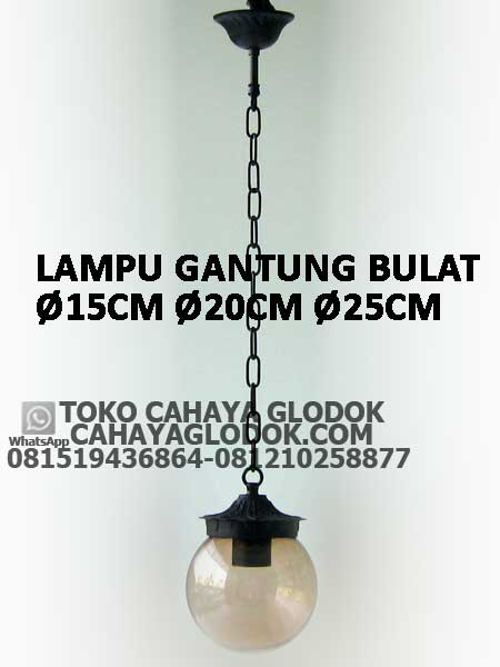 Detail Lampu Gantung Bulat Nomer 38